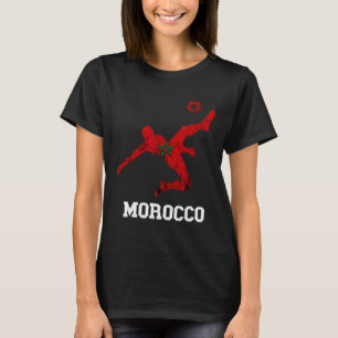 Camiseta Jogador de Futebol Marroquino Orgulho Marroquino L