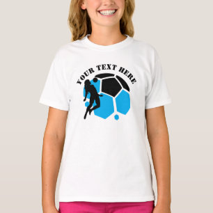 Camiseta Jogador de Futebol Menina, Presente de Aniversário