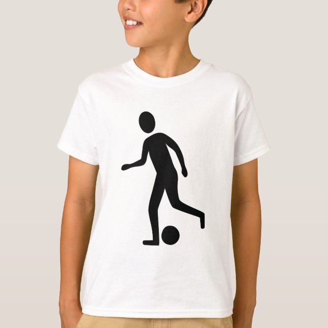 Camiseta Jogador de futebol - Negro (Frente)