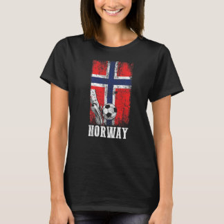 Camiseta Jogador de futebol norueguês Patriótico, Bandeira 