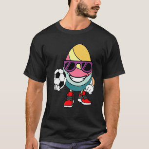 Camiseta Jogador de futebol, Páscoa de Ovo Dia Engraçado Me