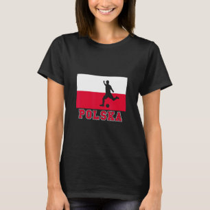 Camiseta Jogador de Futebol Polska Bola de Futebol Polônia 