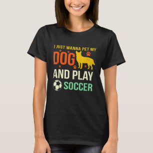 Camiseta Jogador de futebol Red Cute Blue Heeler
