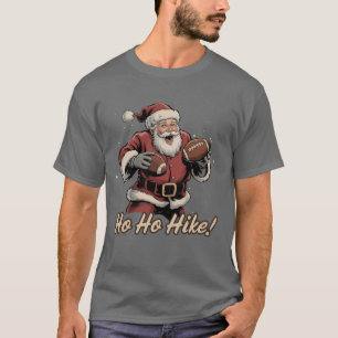 Camiseta Jogador de Futebol Retro Papai Noel Ho Ho Hike Nat