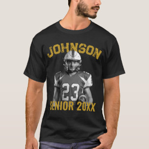 Camiseta Jogador de Futebol Sênior Foto Personalizada Vinta