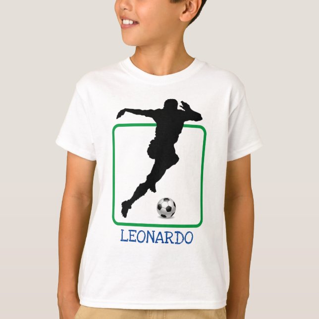 Camiseta Jogador de futebol Silhouette T-Shirt (Frente)