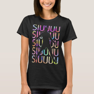 Camiseta Jogador de Futebol Siuuu Futebol Engraçado Meninos