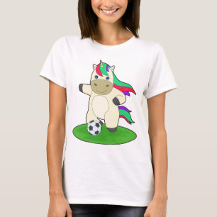 Camiseta Jogador de futebol Unicórnio Futebol Esportes
