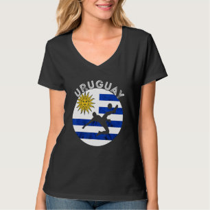 Camiseta Jogador de Futebol Uruguaio Orgulho Uruguaio Bande