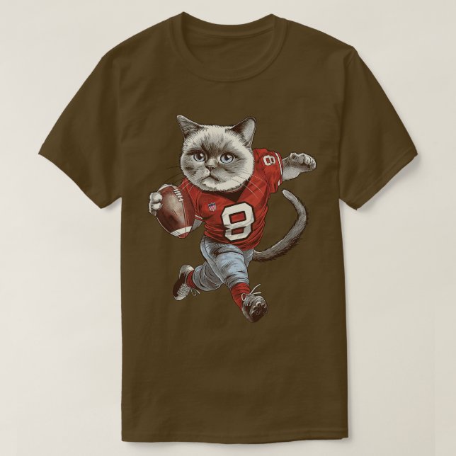 Camiseta Jogador de Gato Americano (Frente do Design)