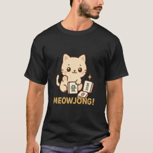 Camiseta Jogador de Gato Meowjong Mahjong