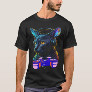 Camiseta Jogador de Gatos Korat Jogador De Gâneres Animais
