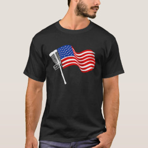 Camiseta Jogador de Golf do Disco Retroativo de Golf do Dis