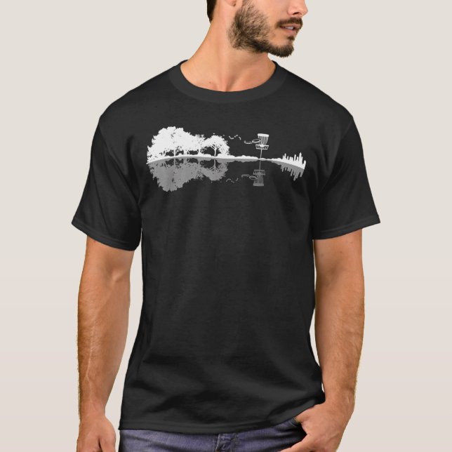 Camiseta Jogador de Golf Sunset Guitarista Golfing G (Frente)