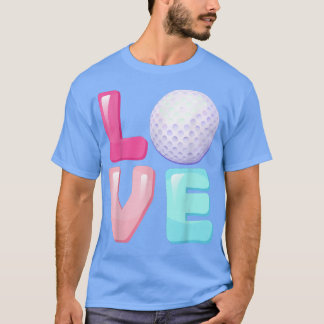 Camiseta Jogador de Golfe Ame Meninas Adolescentes