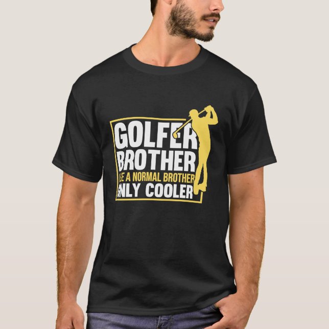 Camiseta Jogador de Golfe Coach Golfer Brother 1 (Frente)