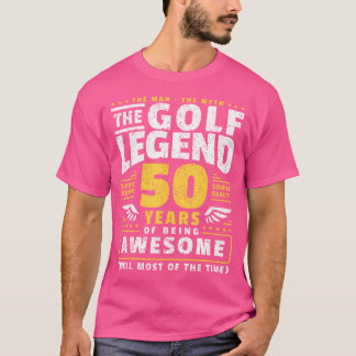 Camiseta Jogador de Golfe de 50 Anos Fazendo 50 Anos