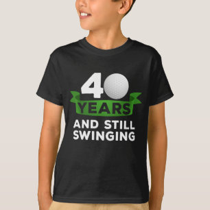 Camiseta Jogador de golfe de aniversário de 40 anos de gol