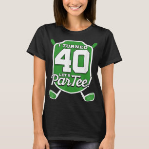 Camiseta Jogador de Golfe de aniversário de 40 anos Golfe d