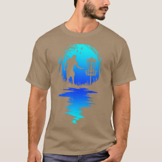 Camiseta Jogador de Golfe de Disco Engraçado Retrora Silhue