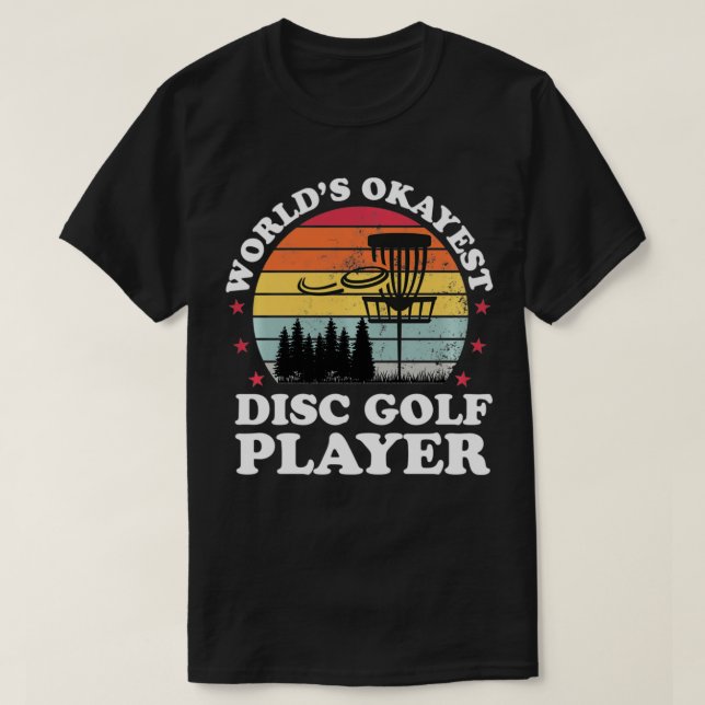 Camiseta Jogador de golfe de Disco mais divertido, Frisbee  (Frente do Design)
