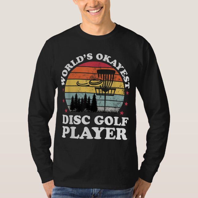 Camiseta Jogador de golfe de Disco mais divertido, Frisbee  (Frente)