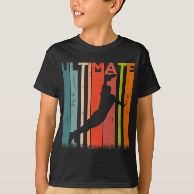 Camiseta Jogador de Golfe de Disco Ultimate Frisbee Voador (Frente)