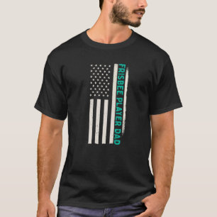 Camiseta Jogador de Golfe de Golfe de Disco Patriótico, Fri