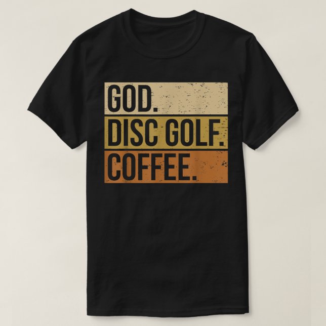 Camiseta Jogador de Golfe do Disco Cristão Dizendo Deus. Go (Frente do Design)