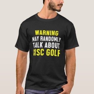 Camiseta Jogador de Golfe do Disco Determinado Golfe
