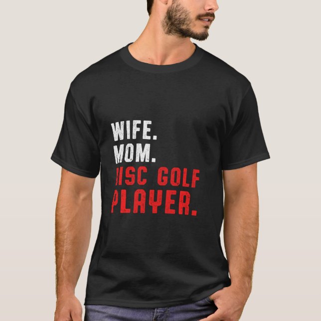 Camiseta Jogador de Golfe do Disco - Golfista Flexível (Frente)