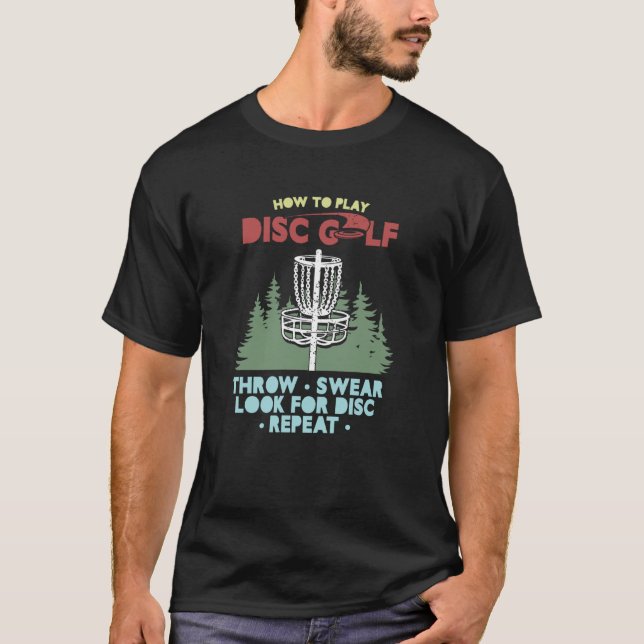 Camiseta Jogador de golfe do disco ou olhe para o golfe do  (Frente)
