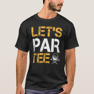 Camiseta Jogador de Golfe do Par de vamos