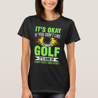 Camiseta jogador de golfe engraçado para homens pais pais