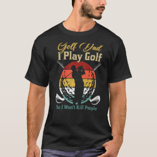 Camiseta Jogador de Golfe Mens I Toca Golfe