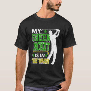 Camiseta Jogador de Golfe Mestre Meu Verde Jaqueta No W
