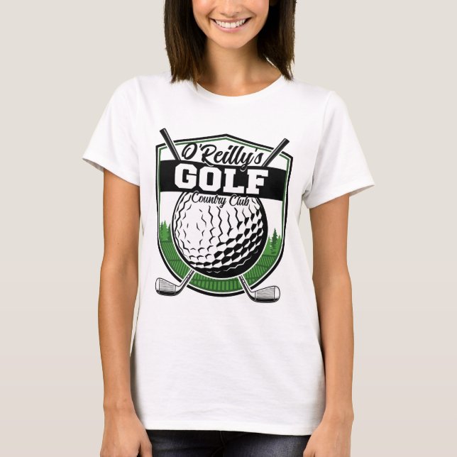 Camiseta Jogador de Golfe Personalizado Pro Golfe Clube do  (Frente)