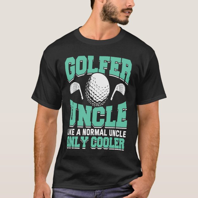 Camiseta Jogador de Golfe treinador Golfe Tio 1 (Frente)