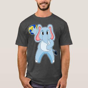 Camiseta Jogador de handebol de elefante Handebol