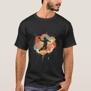 Camiseta Jogador de Handebol Esportes com Bola