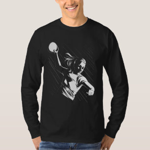 Camiseta Jogador de Handebol Roupa de Handebol Bola Handebo