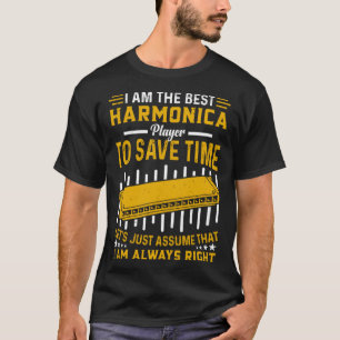 Camiseta Jogador De Harmonica Engraçado, Eu Sou O Melhor Pl
