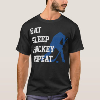 Camiseta Jogador de Hockey Repetitivo com Sono