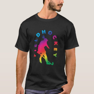 Camiseta Jogador de Hóquei em Campo Silhueta Vibrante