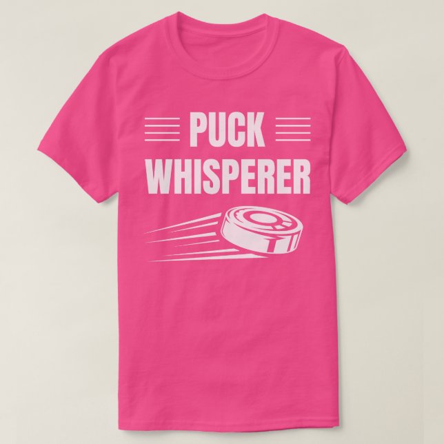Camiseta Jogador de Hóquei em Gelo Engraçado Puck Whisperer (Frente do Design)