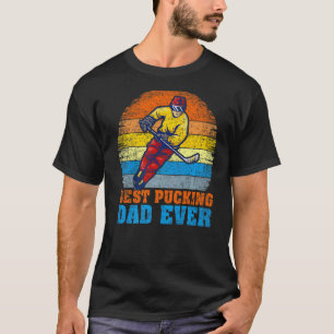 Camiseta Jogador De Hóquei Em Movimento - Melhor Pai De Pux
