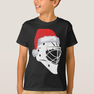 Camiseta Jogador de Hóquei em papais noeis Xmas Esportes Fe