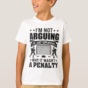 Camiseta Jogador de hóquei engraçado não estou discutindo s