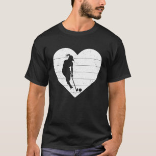 Camiseta Jogador de hóquei gráfico retrô Hóquei de campo Hó