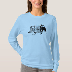 Camiseta Jogador de Hóquei na Internet (fêmea)